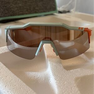 100% Percent Speedcraft Soft Tach Two Tone Baseball Sunglasses LikeNew Condition
